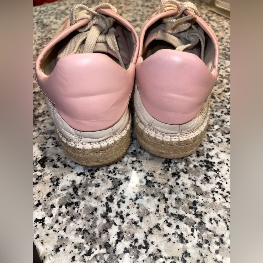 Coach  Shoes Blue Leather Color Beige/Pink  Size 6 B - Picture 7 of 8